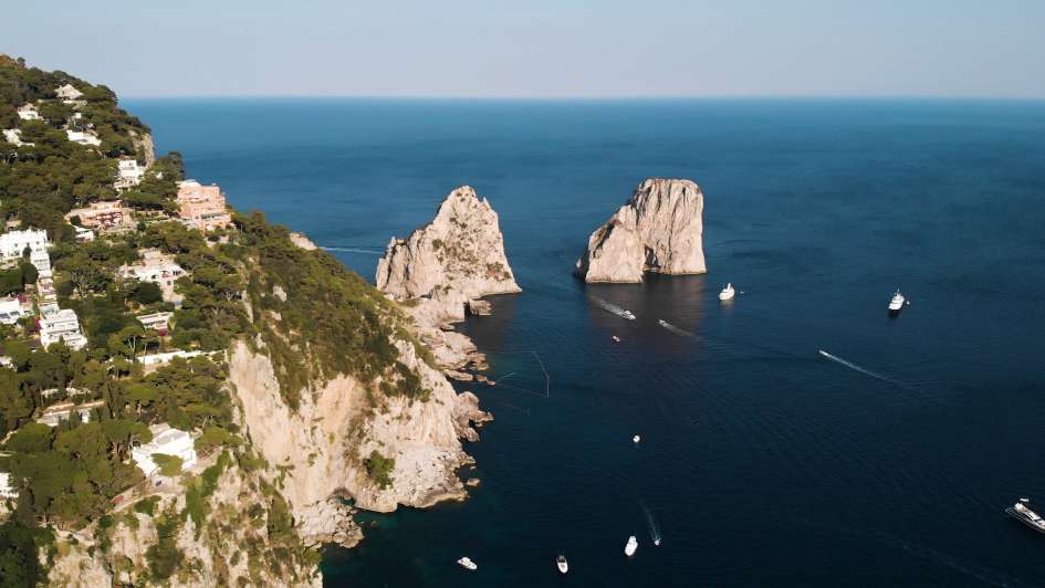 Capri and its famous Faraglioni (stacks)